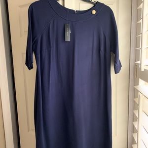 Navy Talbots Dress with 3/4 sleeves